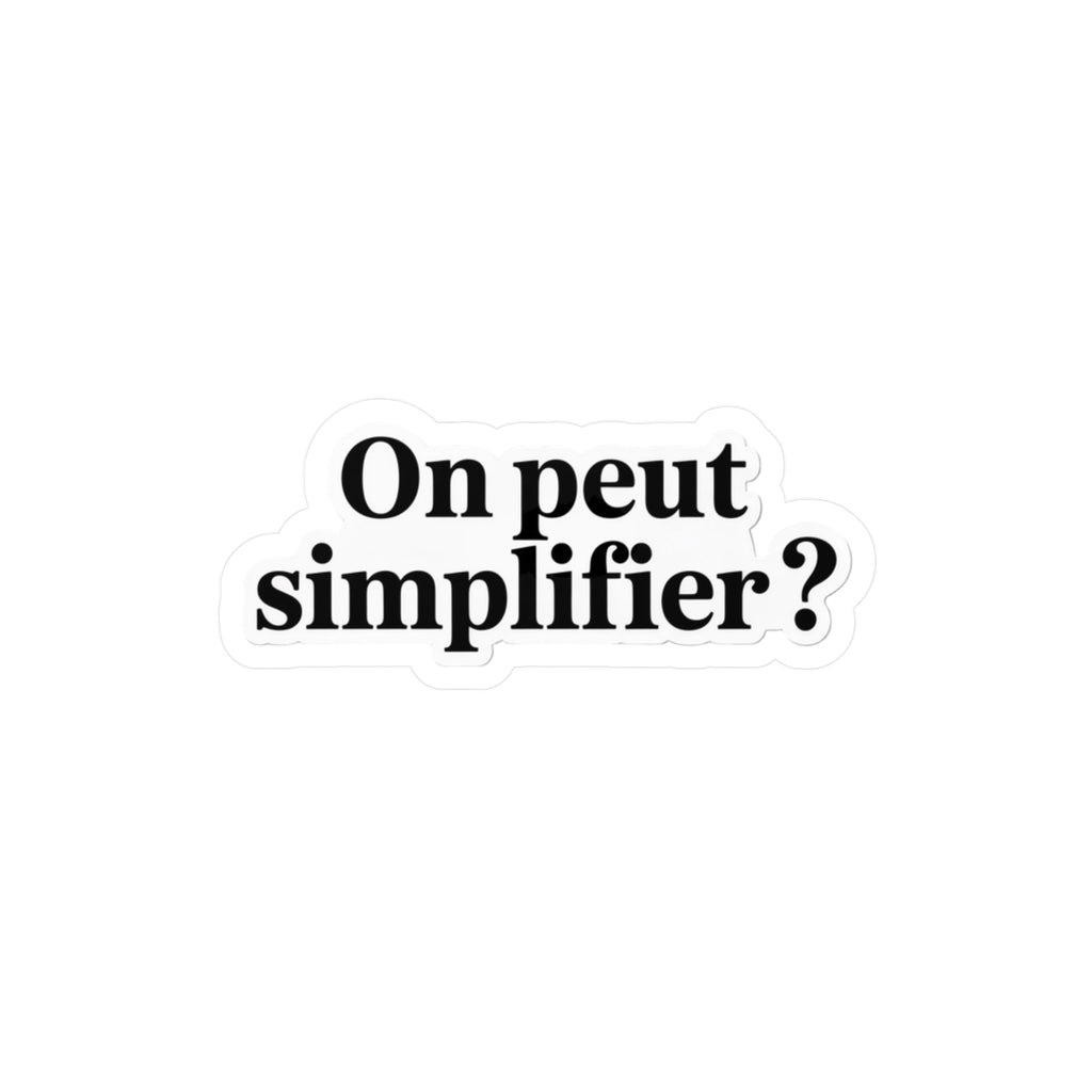 On peut simplifier ?