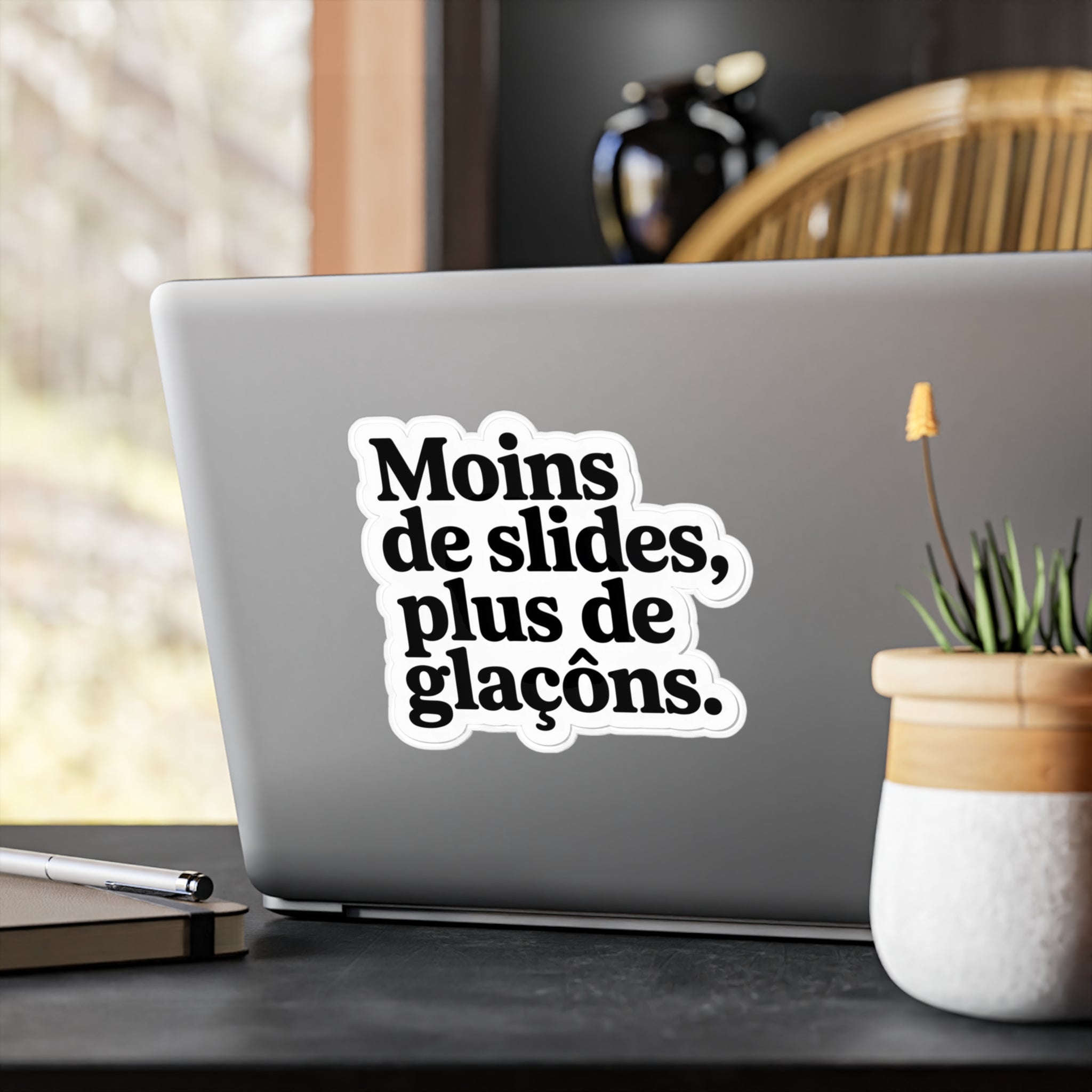 Moins de slides, plus de glaçons.