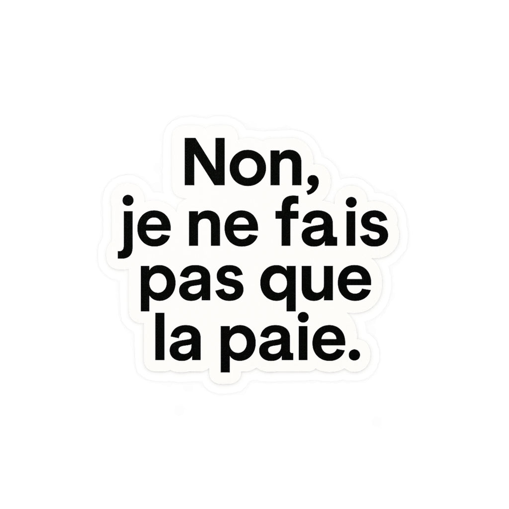 non je ne fais pas que la paie