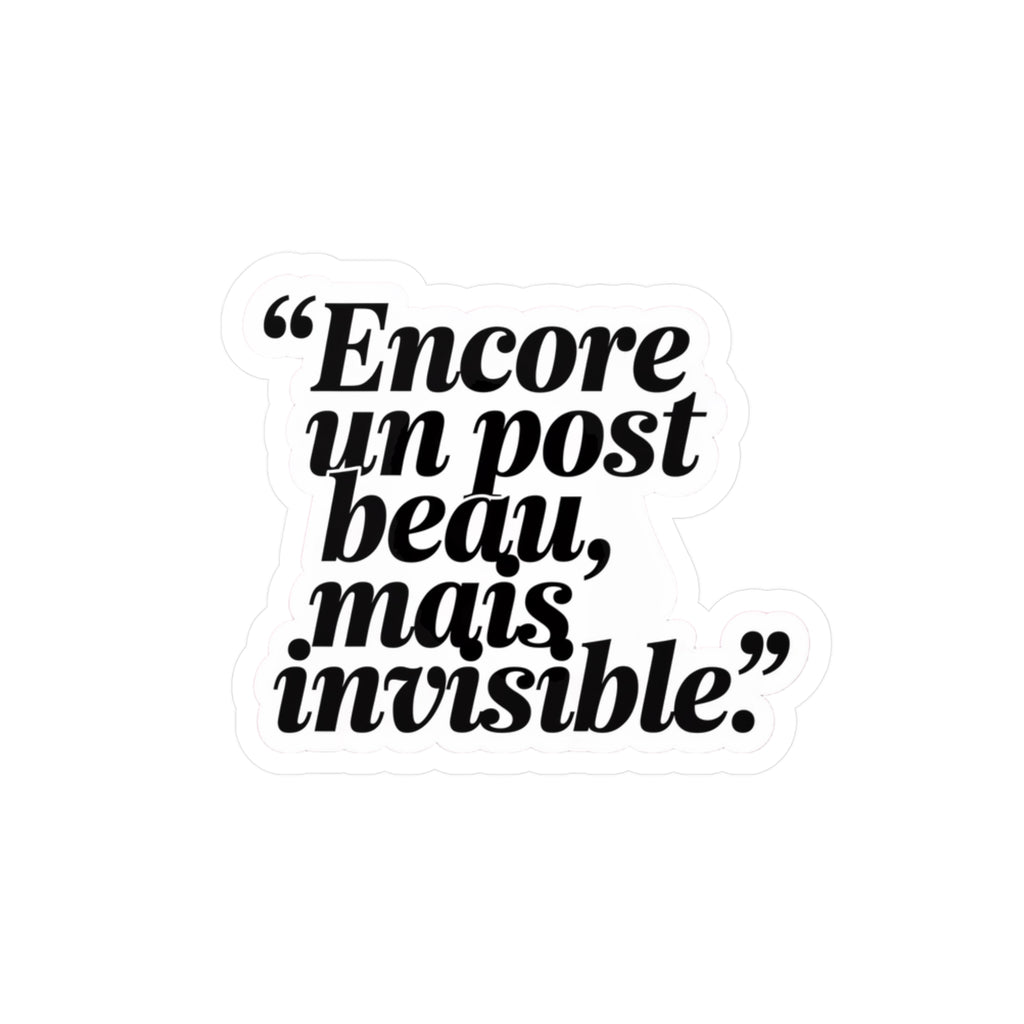Encore un post beau, mais invisible.