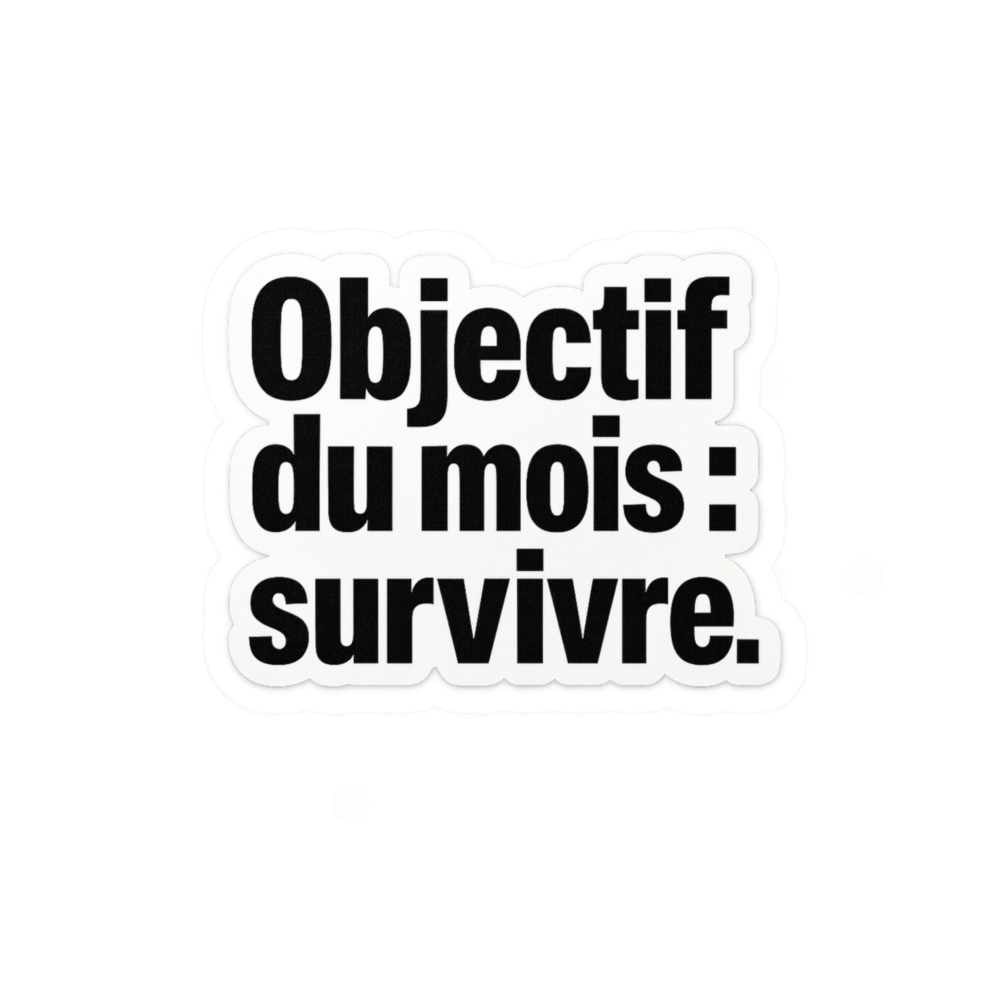 objectif du mois survivre