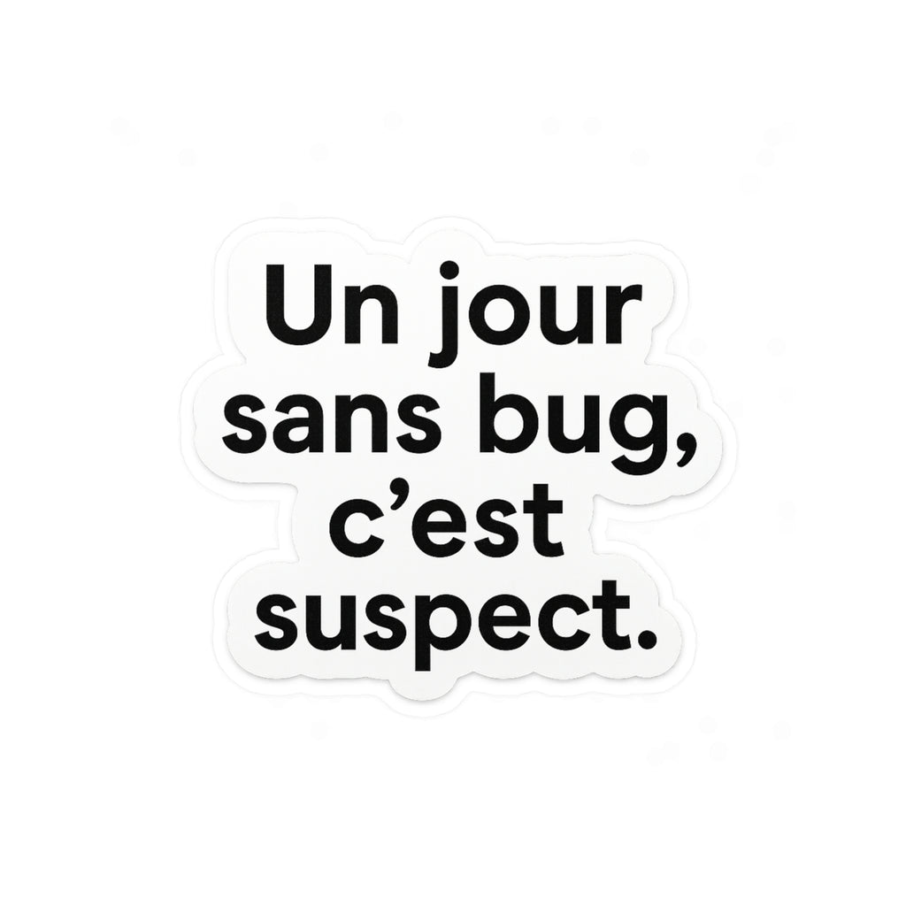 un jour sans bug c'est suspect