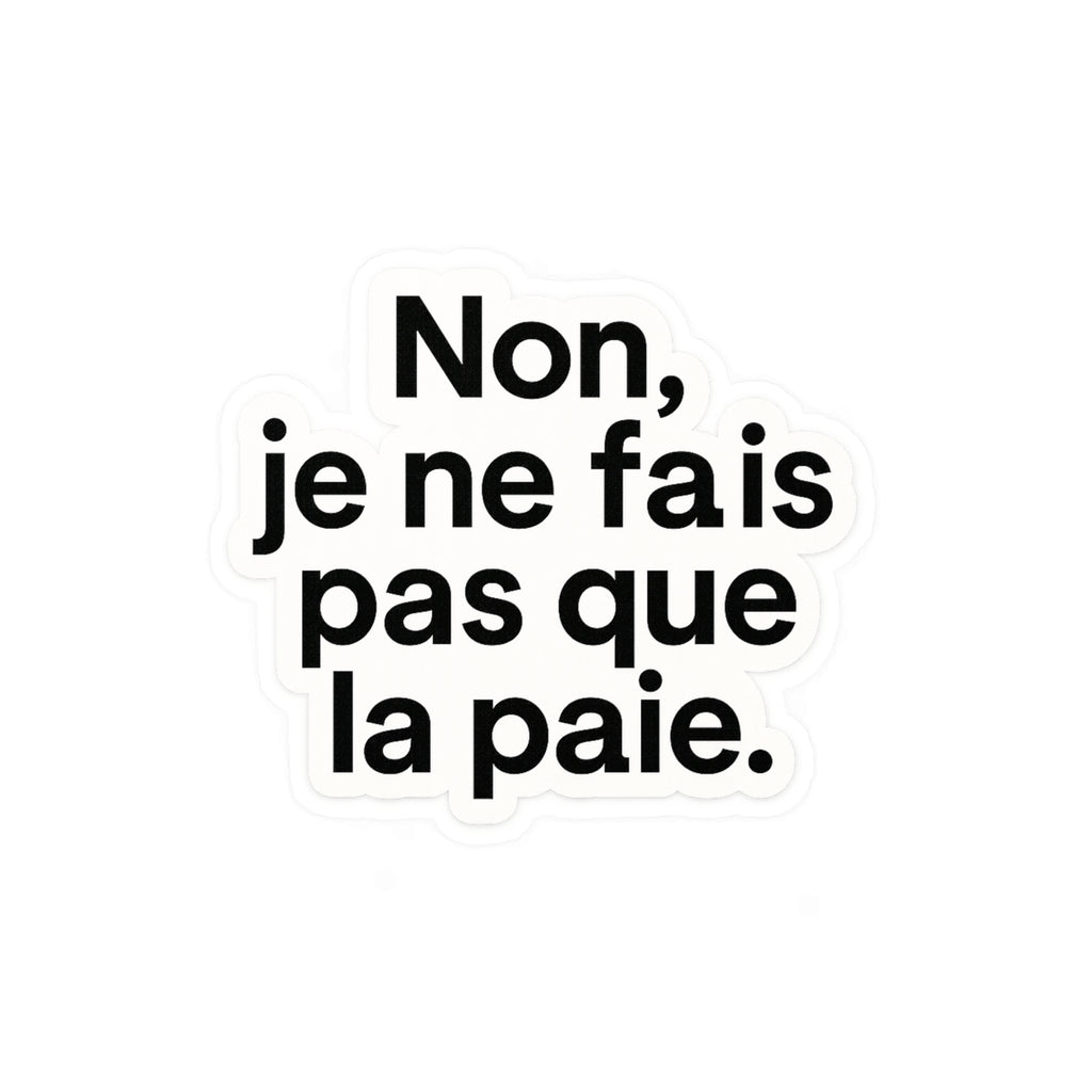 non je ne fais pas que la paie