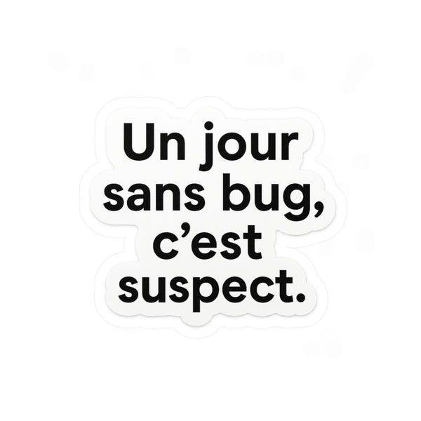 un jour sans bug c'est suspect