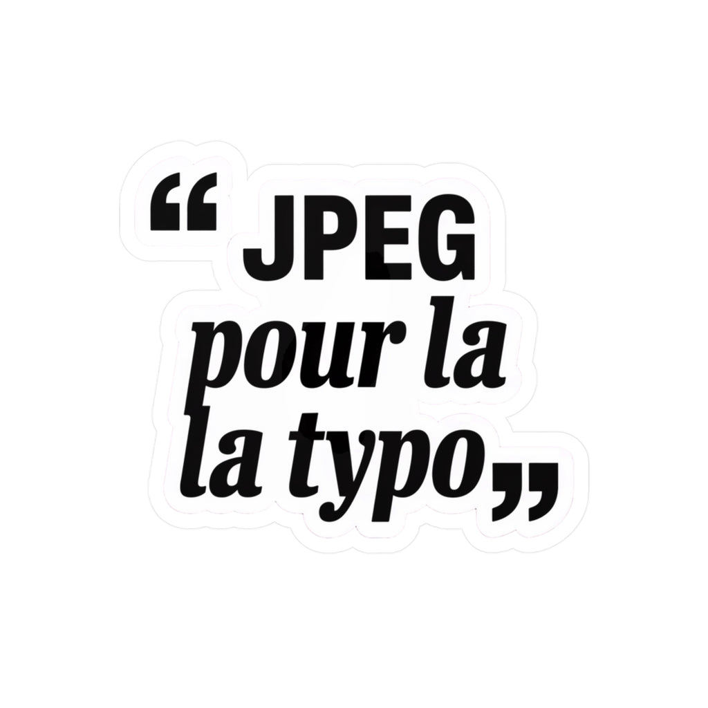 JPEG pour la typo