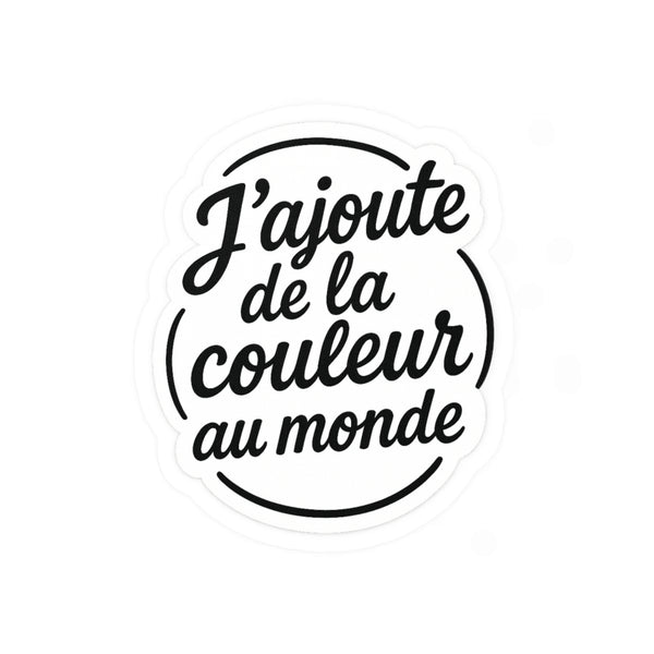 j'ajoute de la couleur au monde