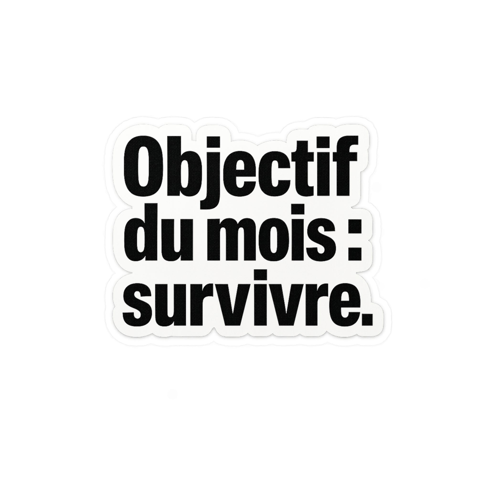 objectif du mois survivre