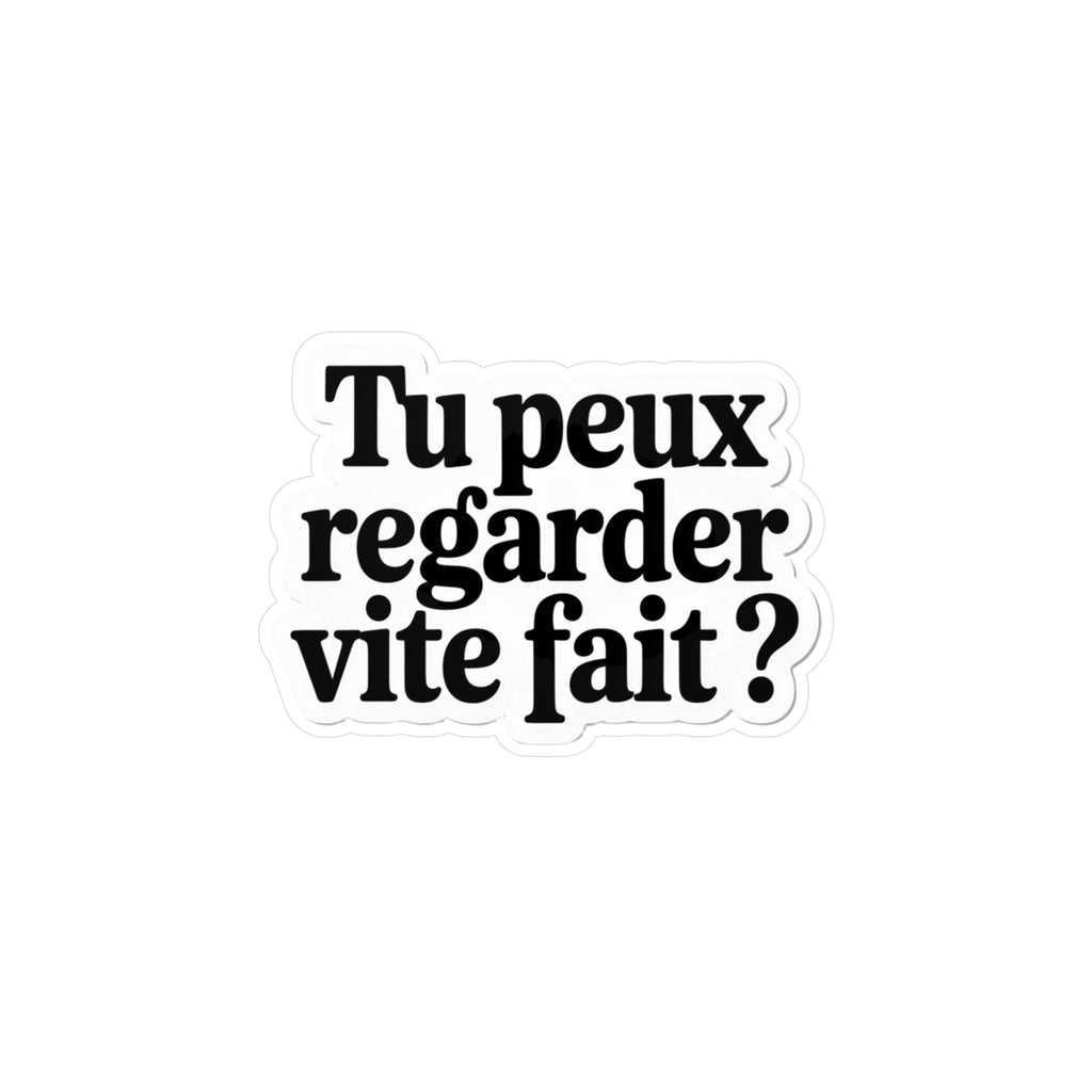 Tu peux regarder vite fait ?
