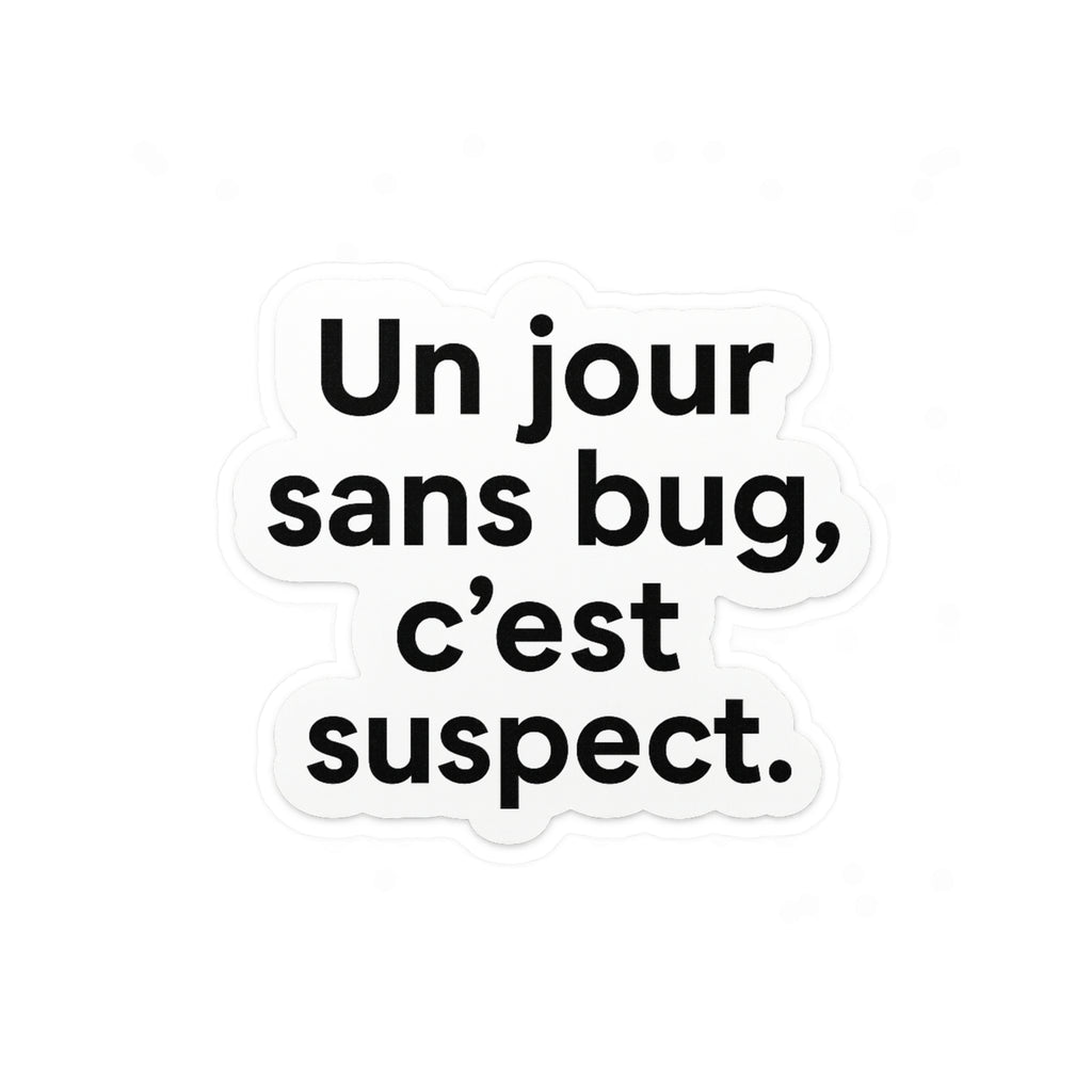un jour sans bug c'est suspect