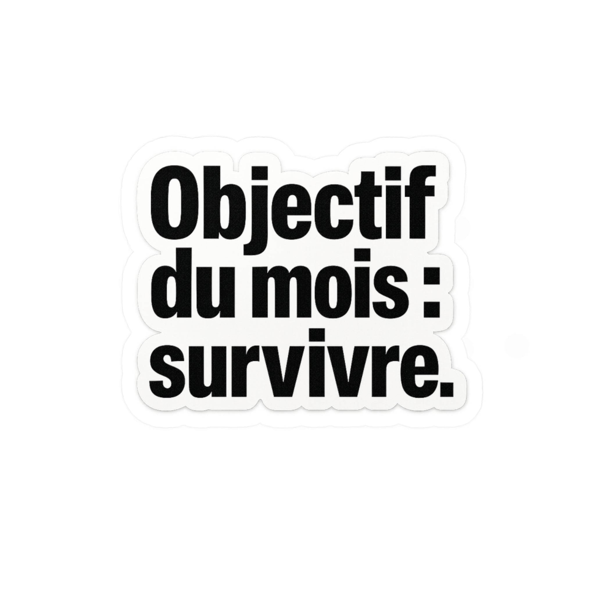 objectif du mois survivre