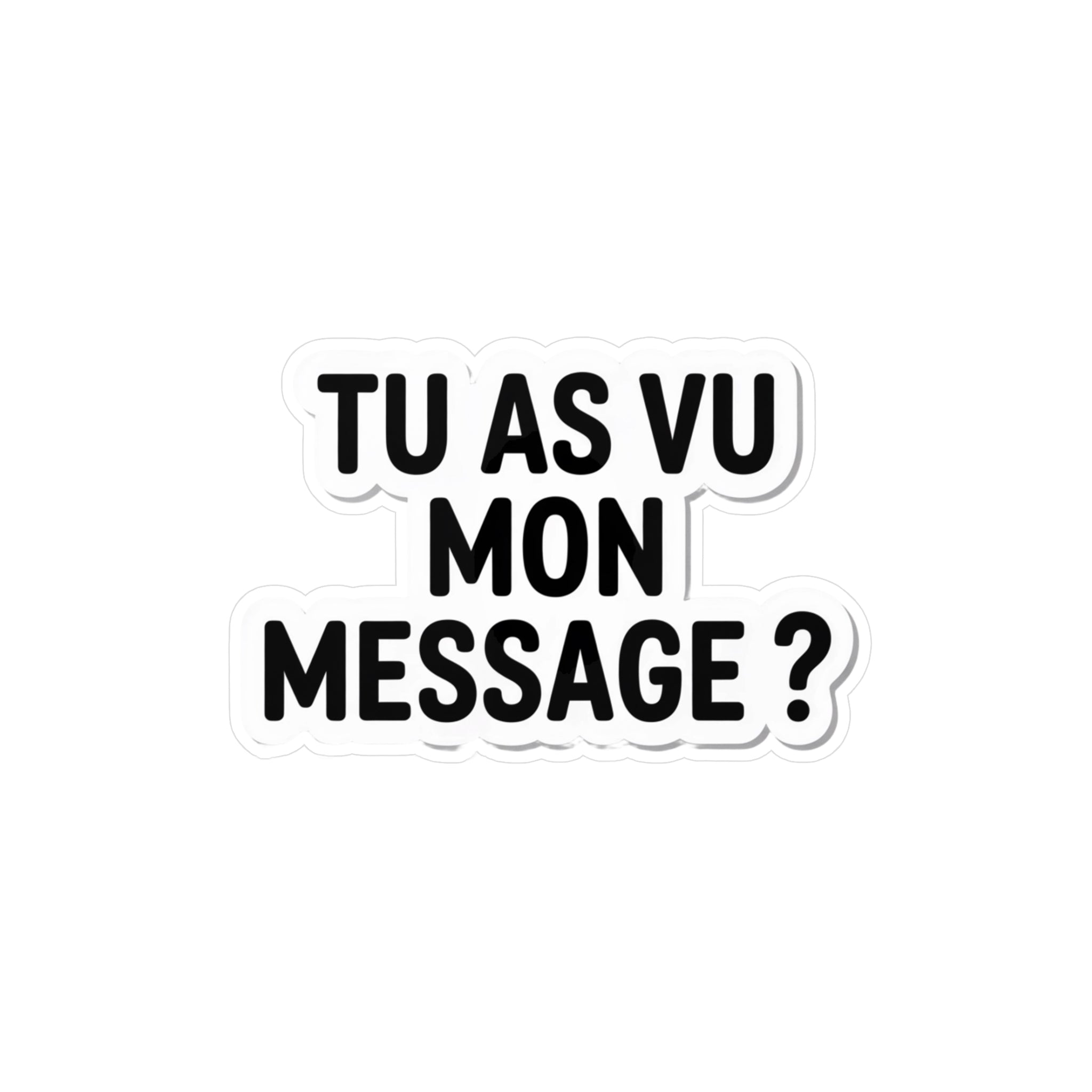 Tu as vu mon message ?